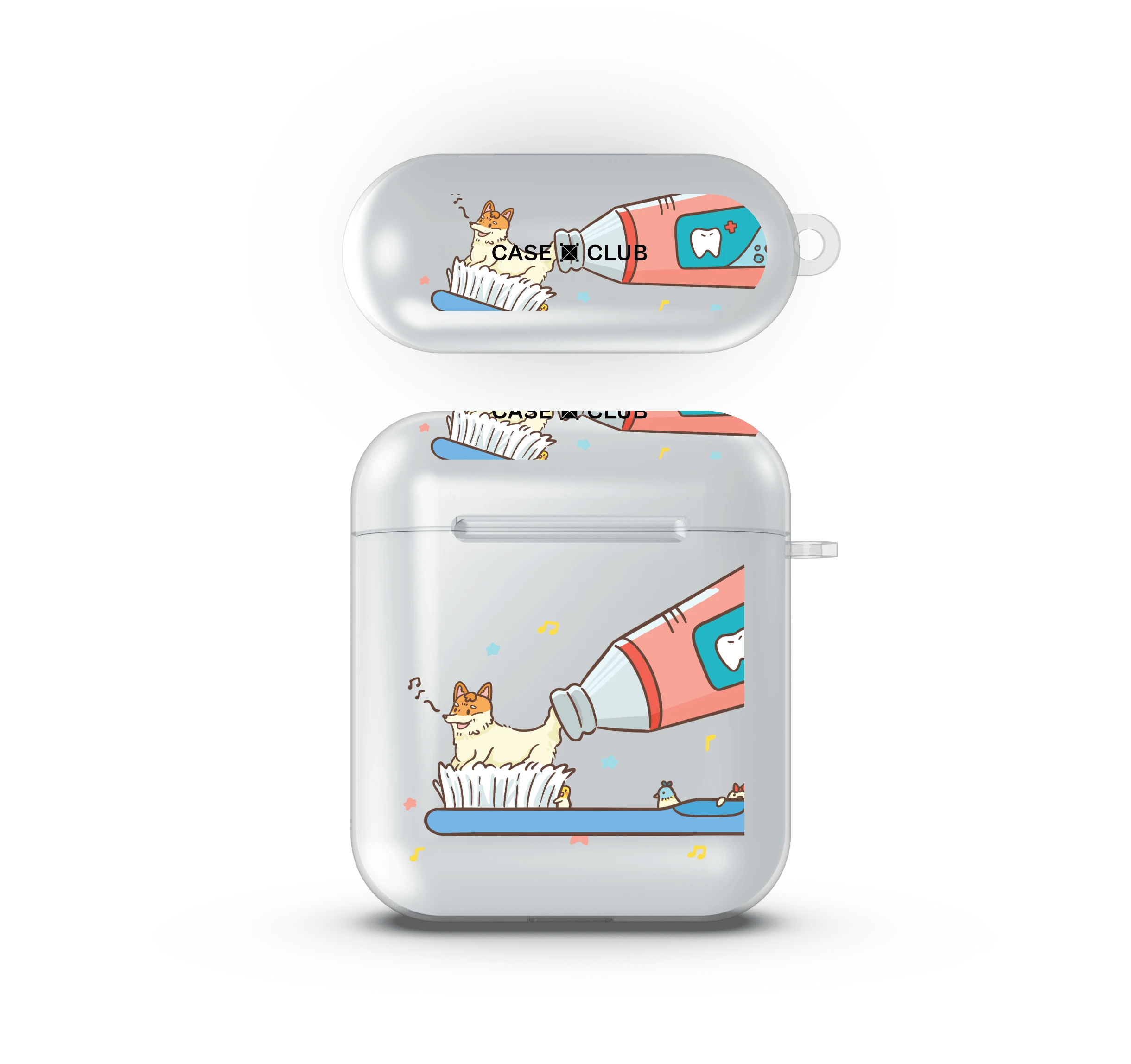 เคสใส airpods รุ่น 1/2 จิ้งจอกยาสีฟันสุดเฟี้ยว